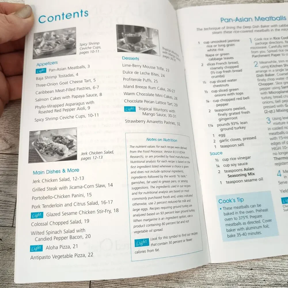 Pampered Chef SEASONS BEST RECIPE COLLECTION 2007 Spring Summer Cookbook Booklet